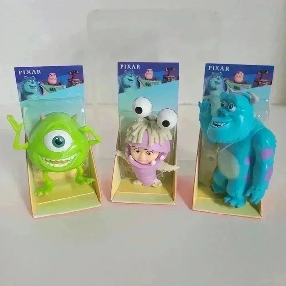 Disney Other - Disney Mike Wazowski Boo Sulley Mini Figures 2.5 Inches 2024 Pixar Monsters Inc.